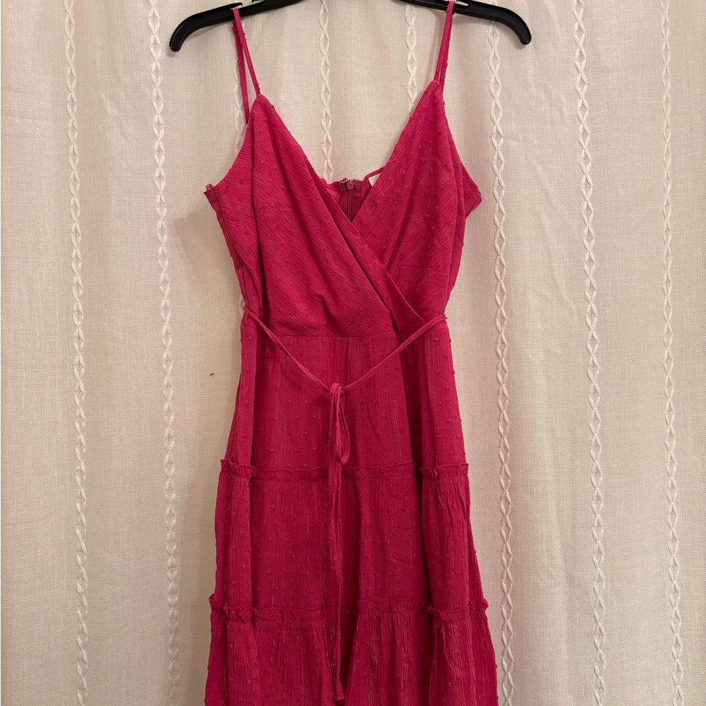 Blue Rain Strapless Pink Dress